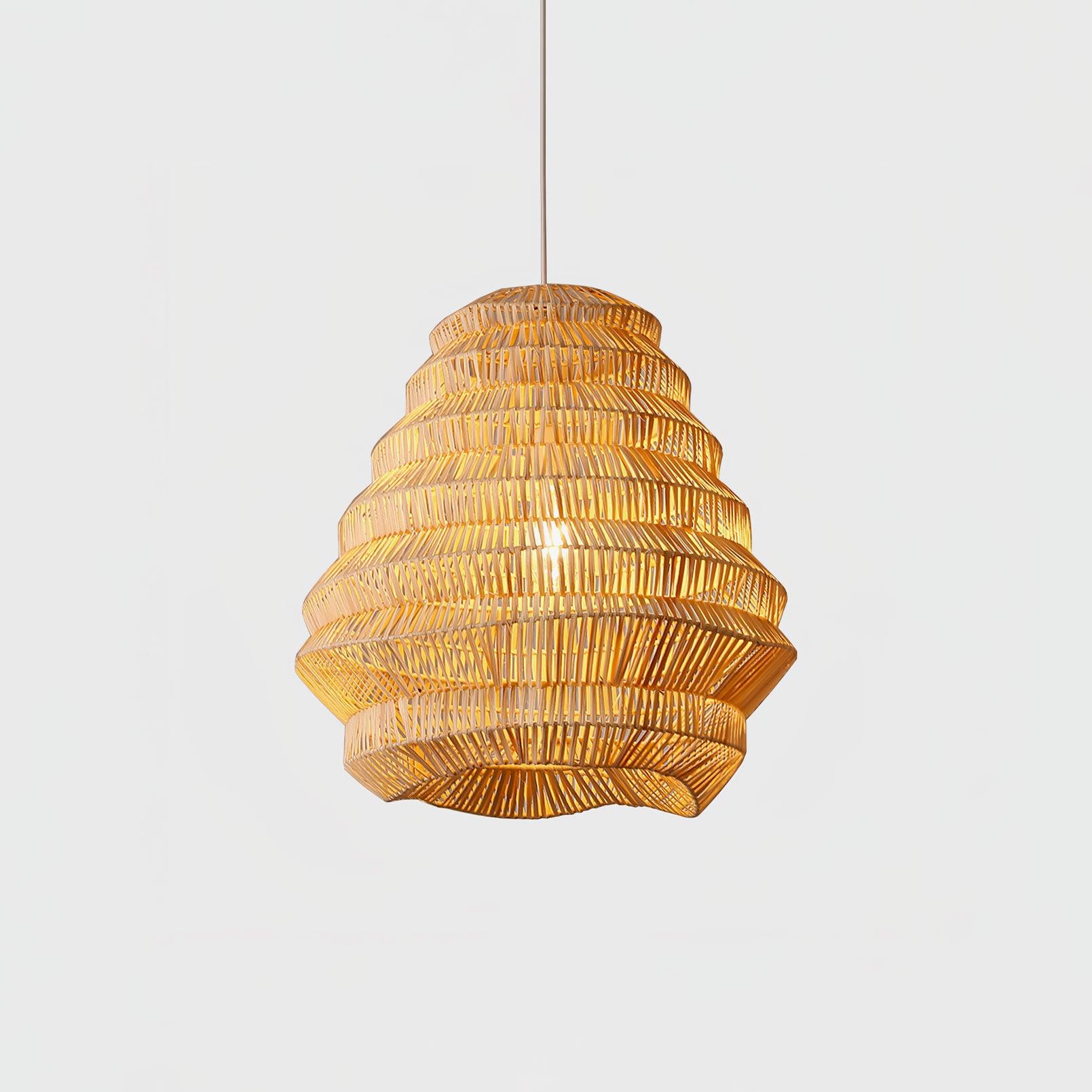 Strata Modern Bamboo Pendant Lamp