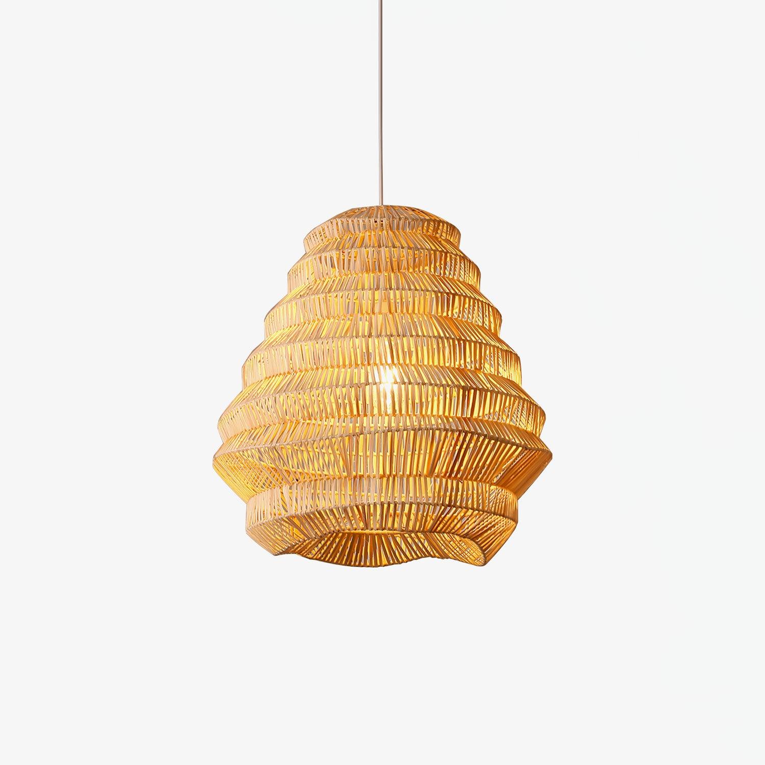 Strata Modern Bamboo Pendant Lamp