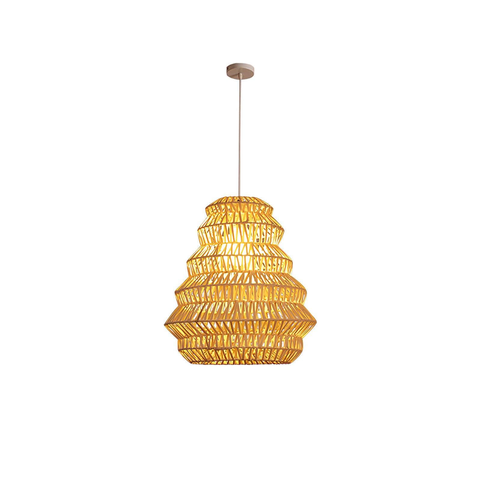 Strata Modern Bamboo Pendant Lamp