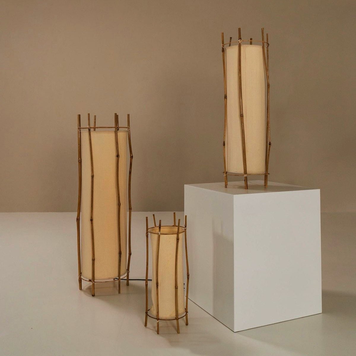 Canuia Bamboo Veil Lantern Floor Lamp