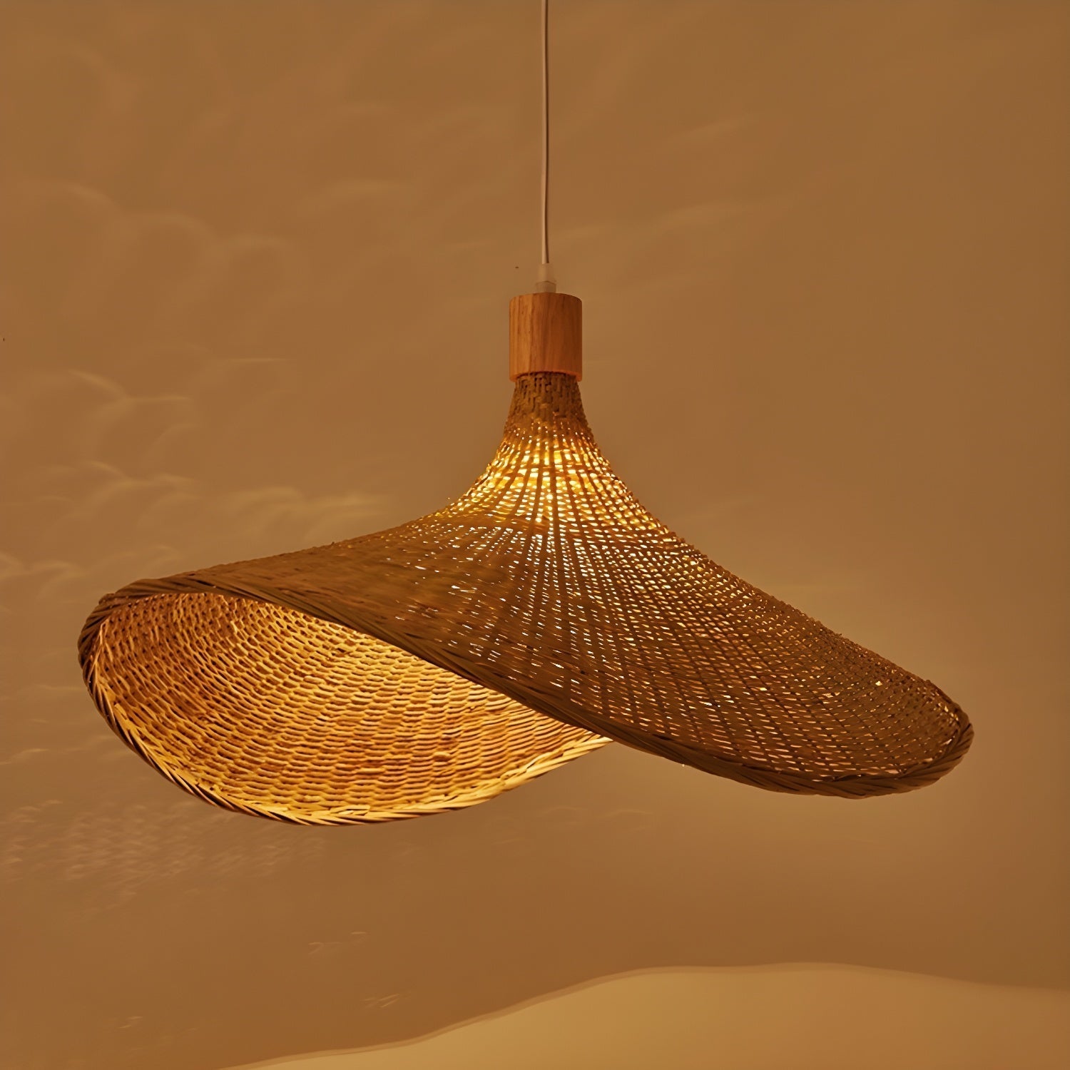 Marona Rattan Vintage Pendant Light - Neutral Decor