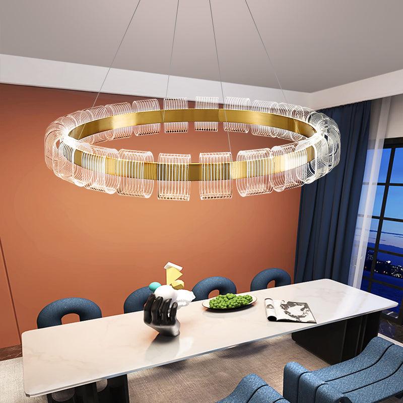 Abrahamson Modern Minimalist Luxury Bangle Chandelier