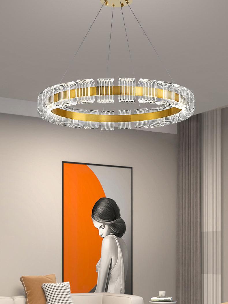Abrahamson Modern Minimalist Luxury Bangle Chandelier