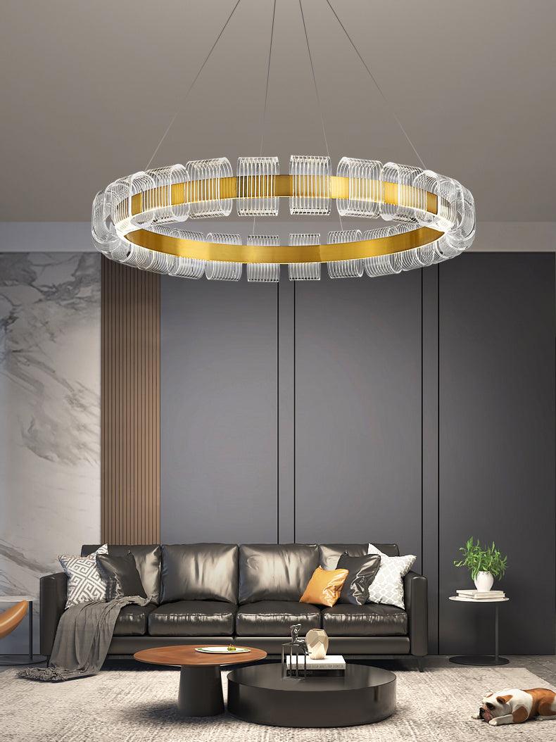 Abrahamson Modern Minimalist Luxury Bangle Chandelier