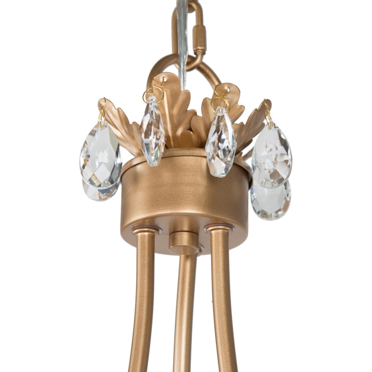 Yrvuvyh Vintage Industrial Luxury Brass Crystal Chandelier