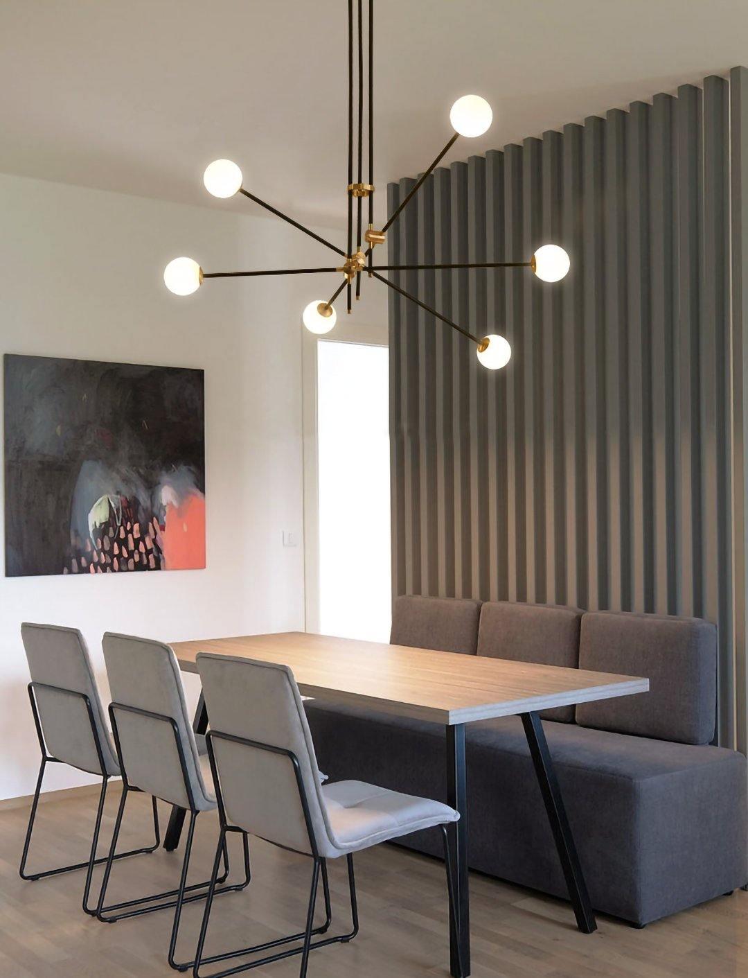 Celirissa Chandelier SI Brass Glass Globe