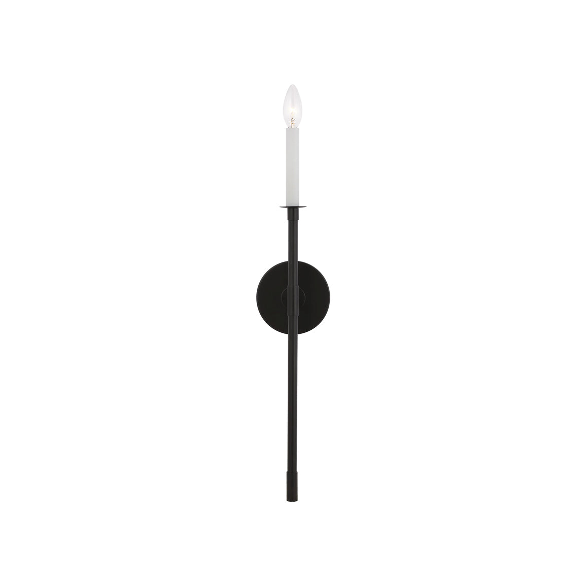 Alvuvyh Modern Minimalist Black Metal Wall Lamp