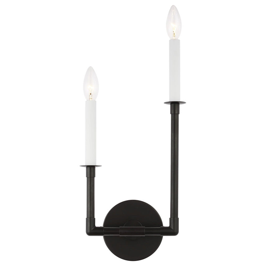 Alvuvyh Modern Minimalist Black Metal Wall Lamp