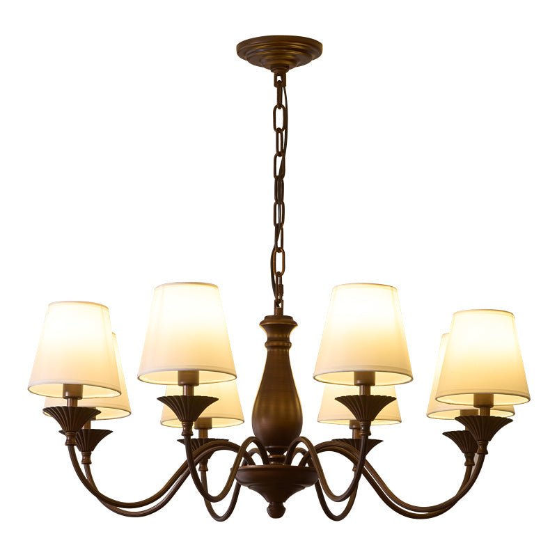 Ulenis Chandelier Fabric Shade Vintage