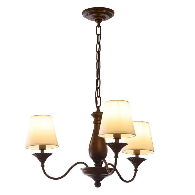 Ulenis Chandelier Fabric Shade Vintage