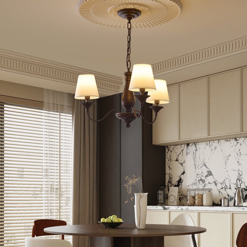 Ulenis Chandelier Fabric Shade Vintage