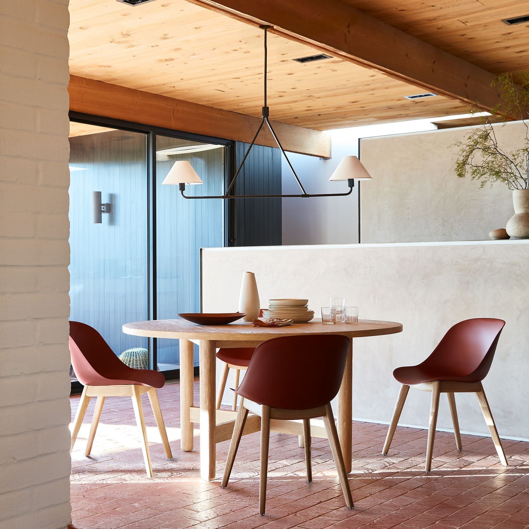Vase Chandelier Cone Shade Minimalist