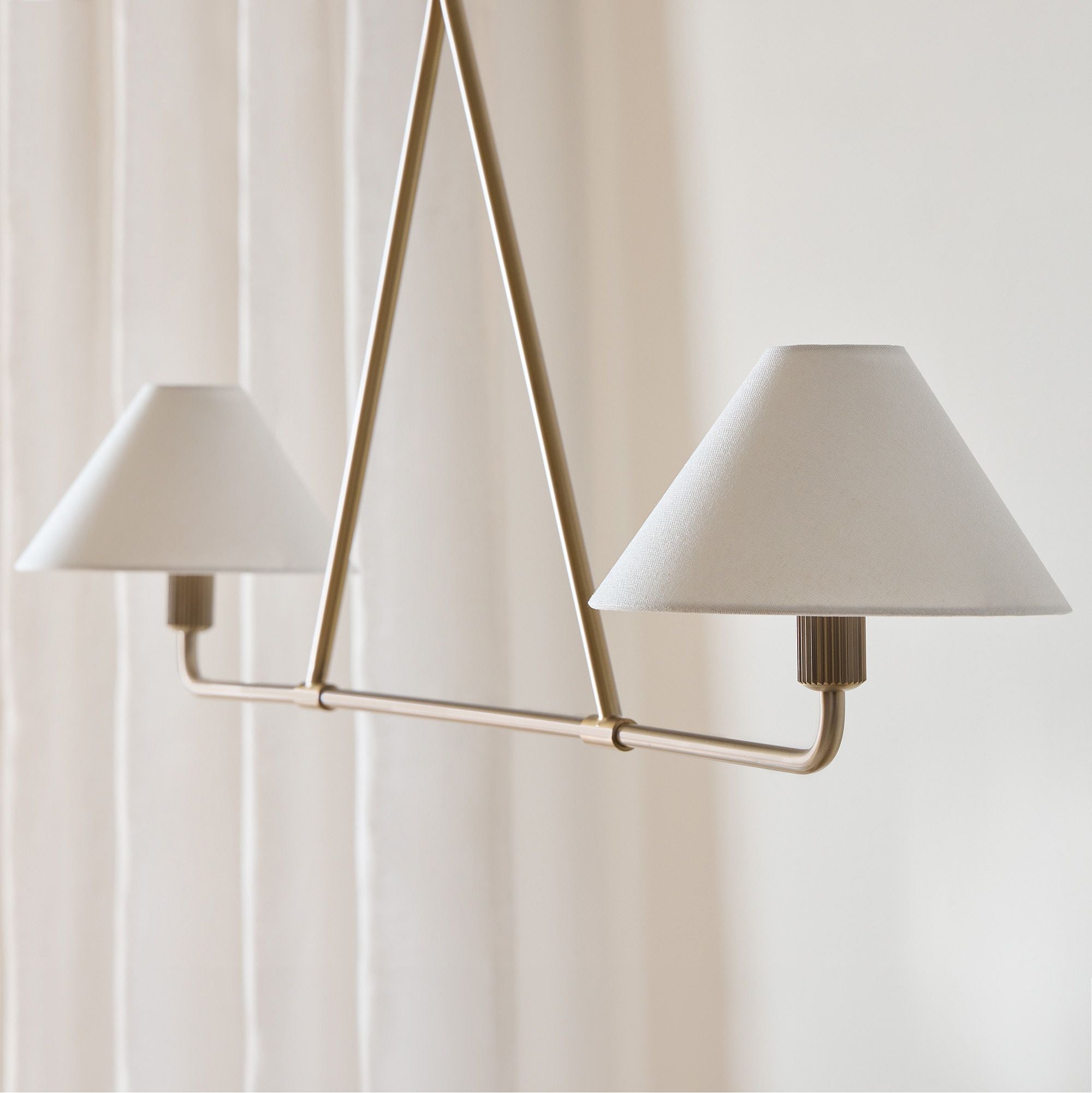 Vase Chandelier Cone Shade Minimalist