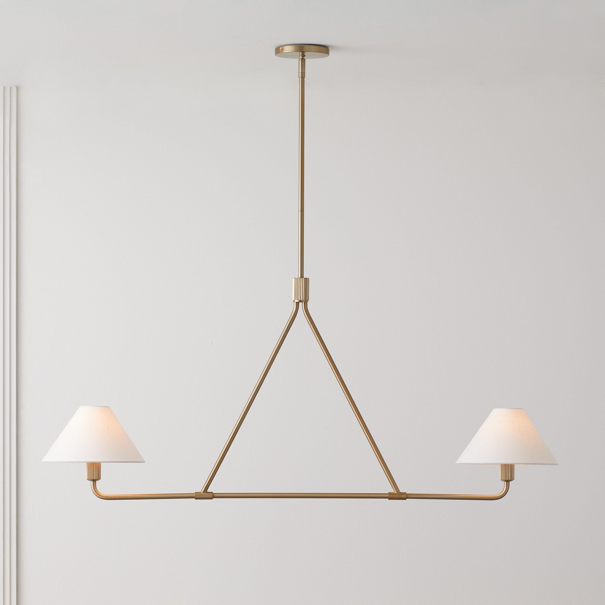 Vase Chandelier Cone Shade Minimalist