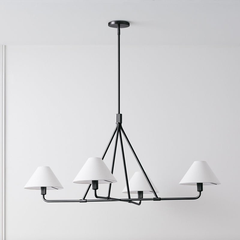 Vase Chandelier Cone Shade Minimalist