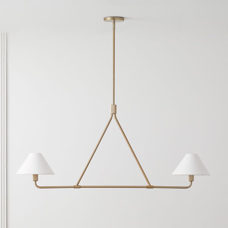 Vase Chandelier Cone Shade Minimalist