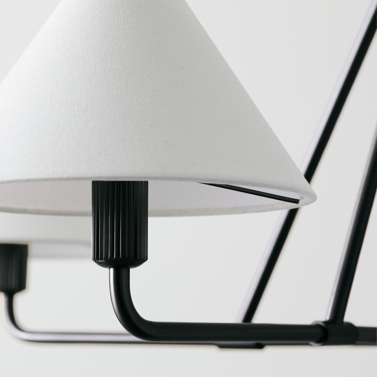 Vase Chandelier Cone Shade Minimalist