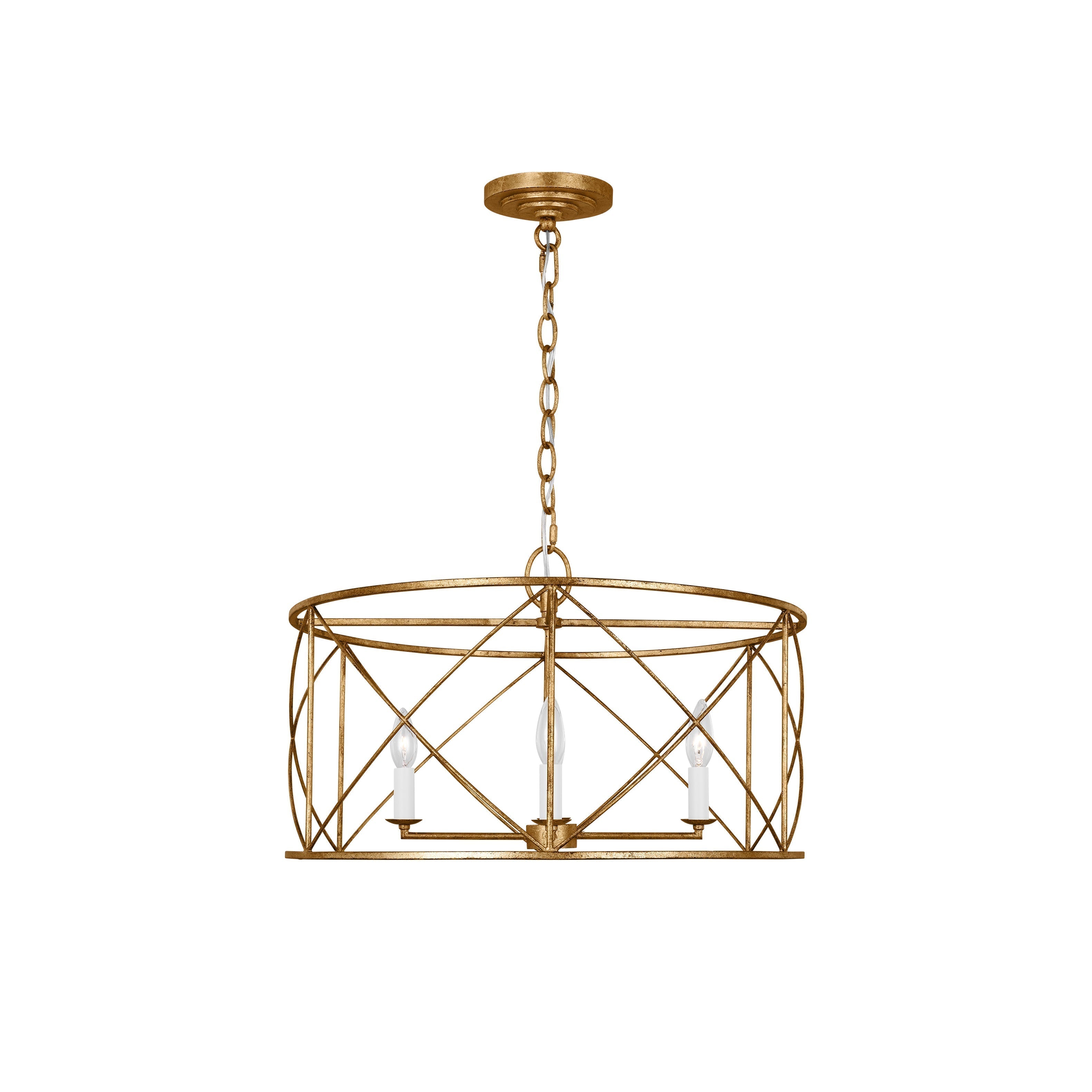 Waegnuvyu Modern Minimalist Vintage Industrial Metal Lantern Chandelier