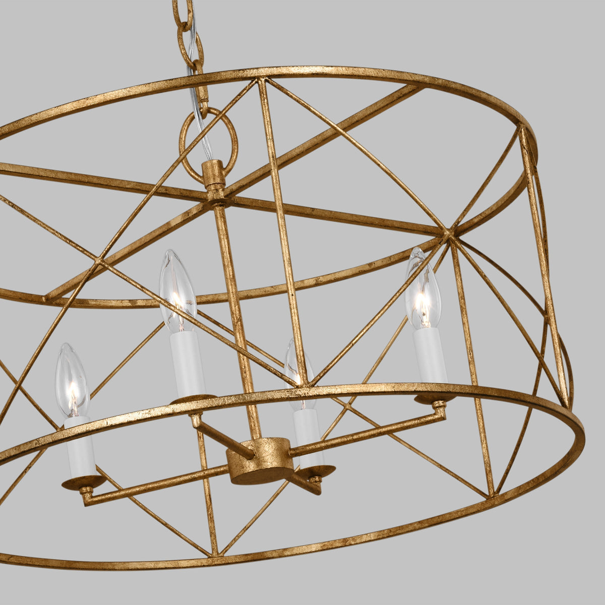 Waegnuvyu Modern Minimalist Vintage Industrial Metal Lantern Chandelier