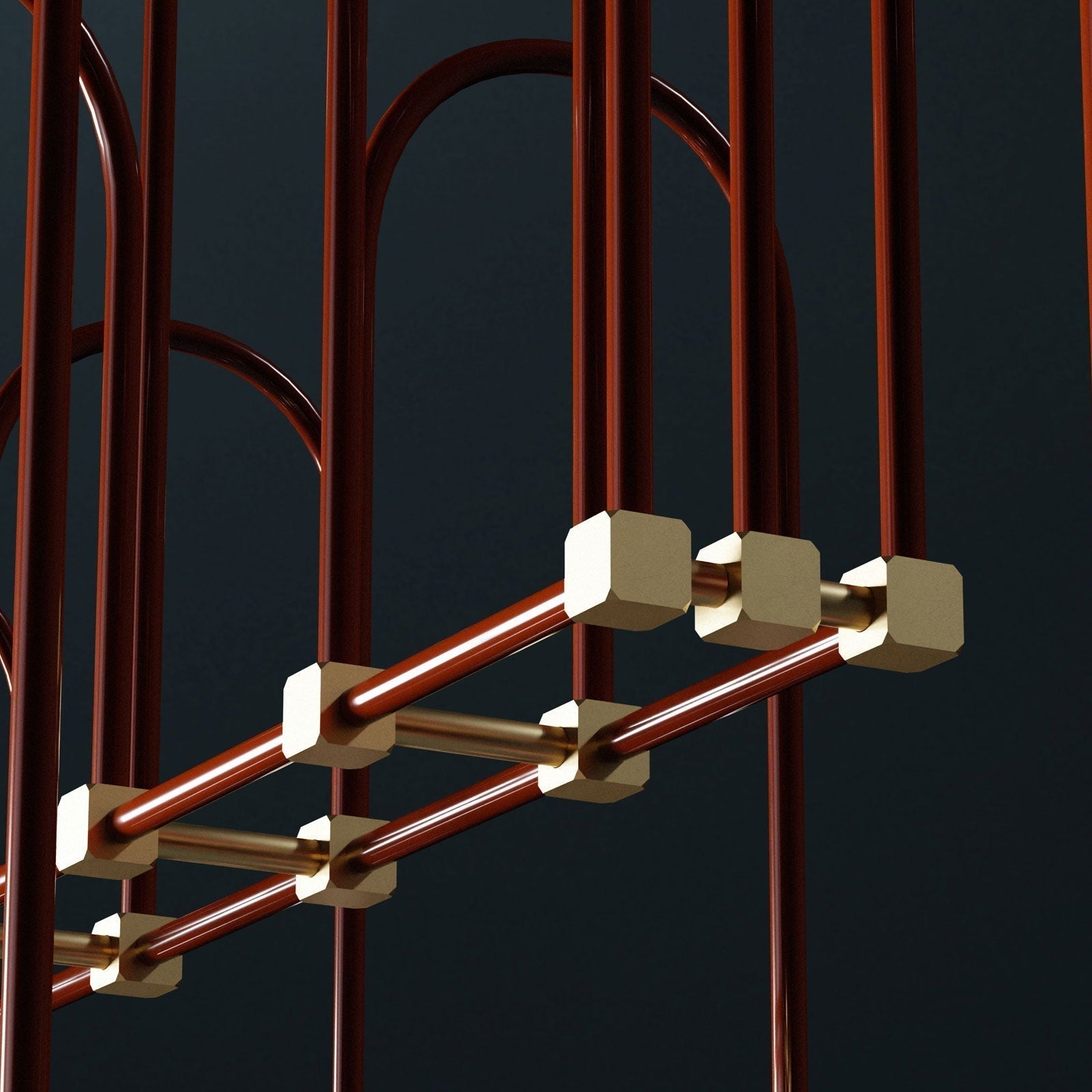 Blikuvyh Vintage Industrial Atelier Brass Chandelier - Neutral Decor