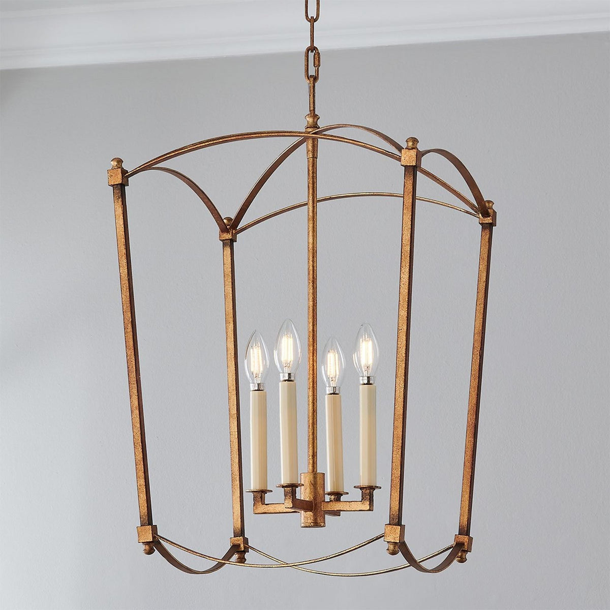 Xenuvyu Modern Minimalist Industrial Black Metal Lantern Pendant Lamp