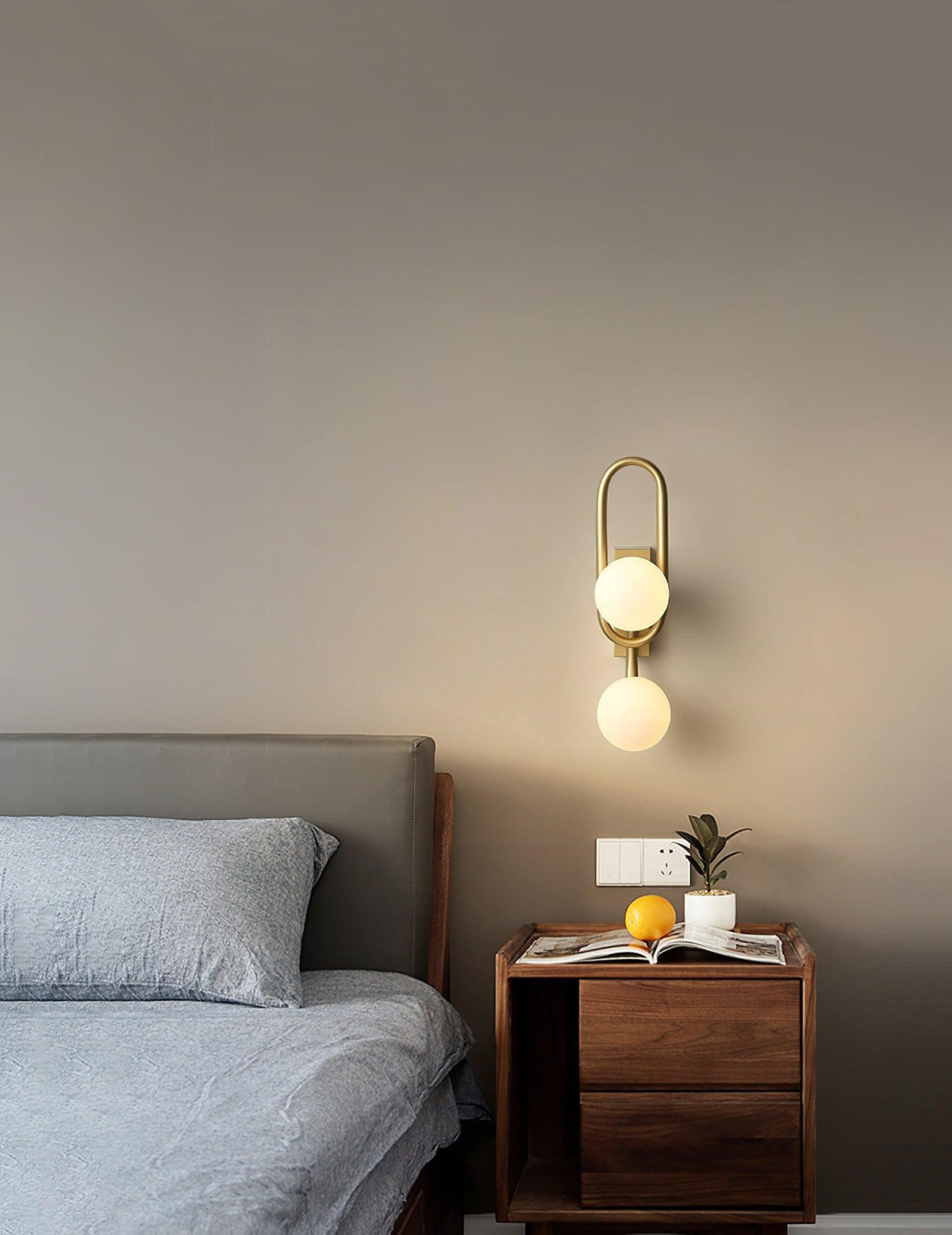 Alphaia Modern Minimalist Glass Wall Lamp