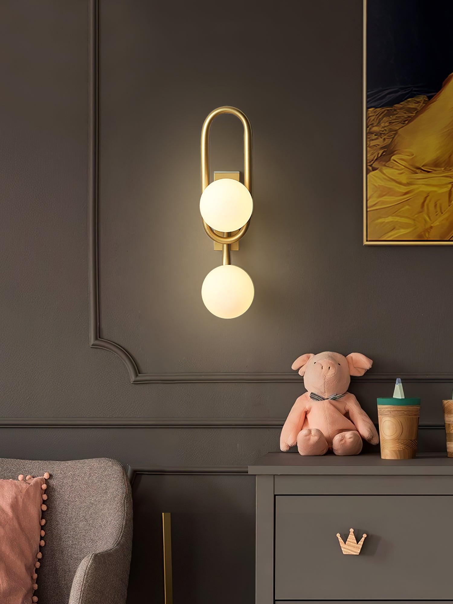 Alphaia Modern Minimalist Glass Wall Lamp