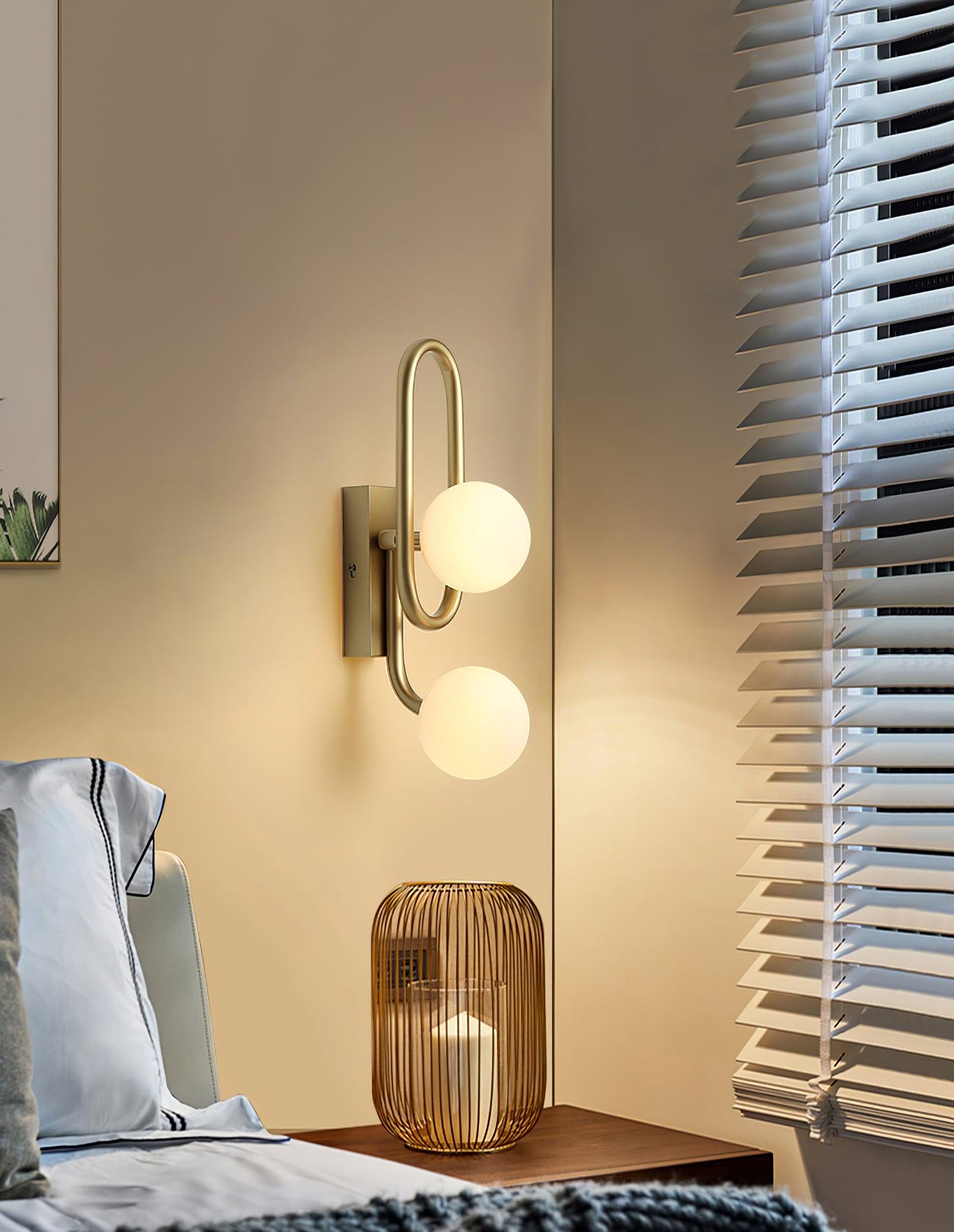 Alphaia Modern Minimalist Glass Wall Lamp