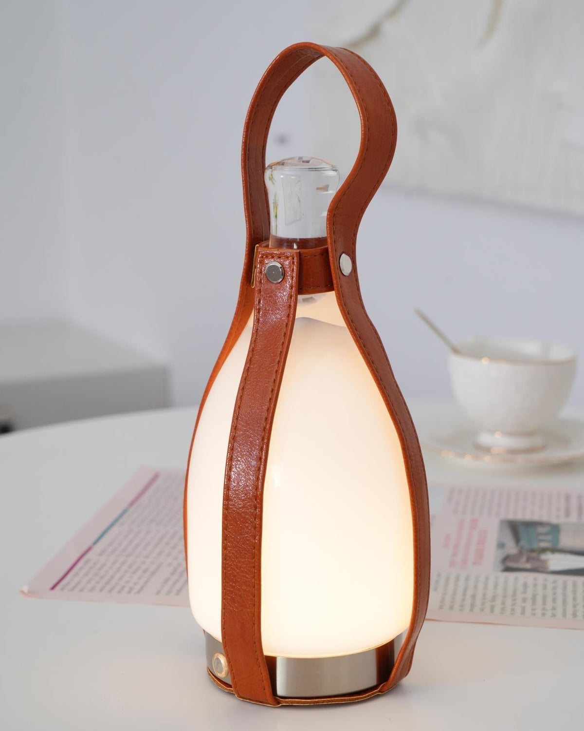 Ales Leather Vintage Table Lamp