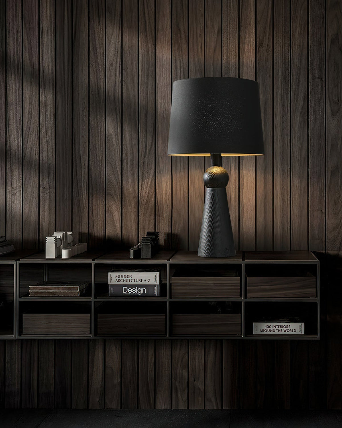 Lioria Wood Fabric Table Lamp
