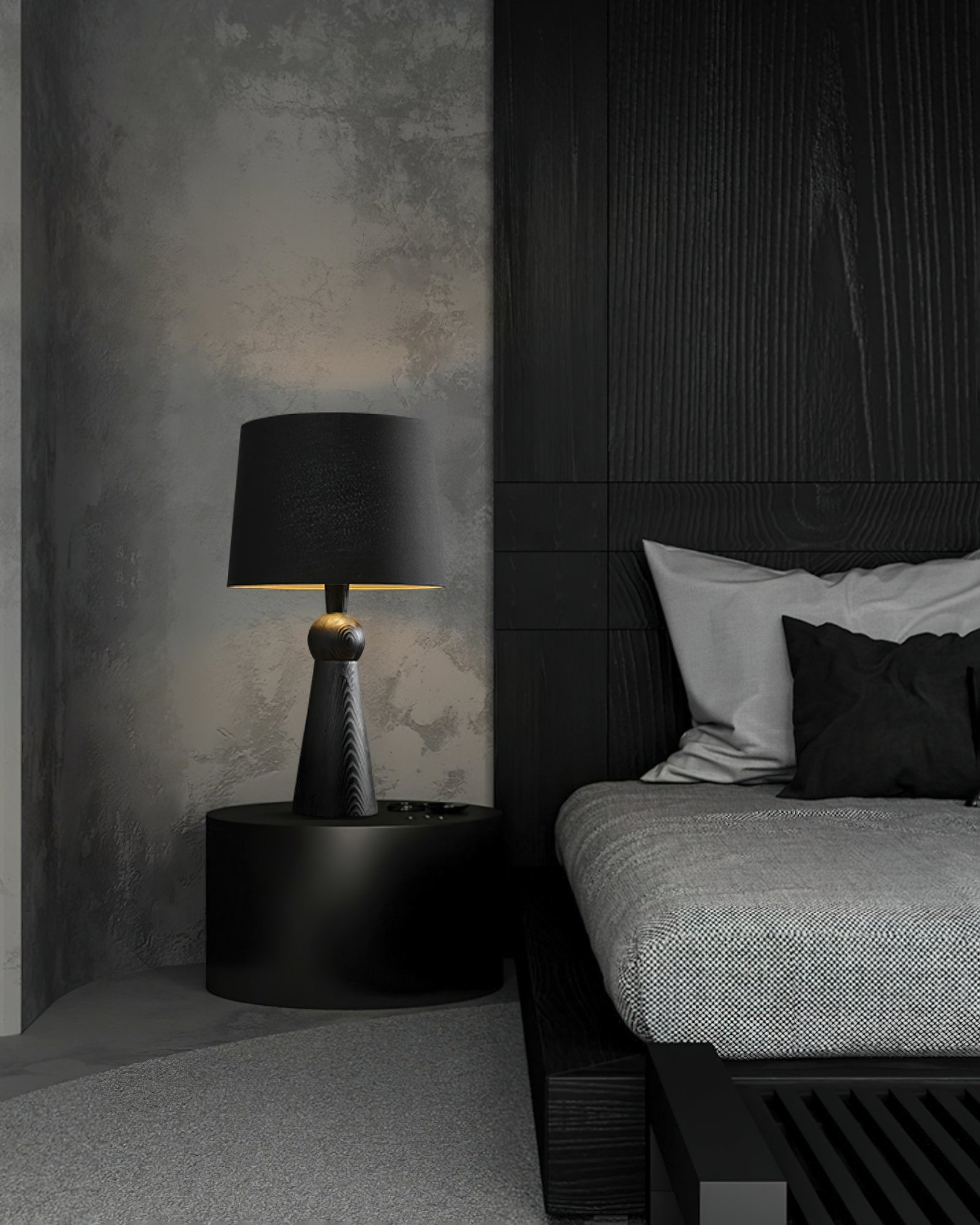 Lioria Wood Fabric Table Lamp