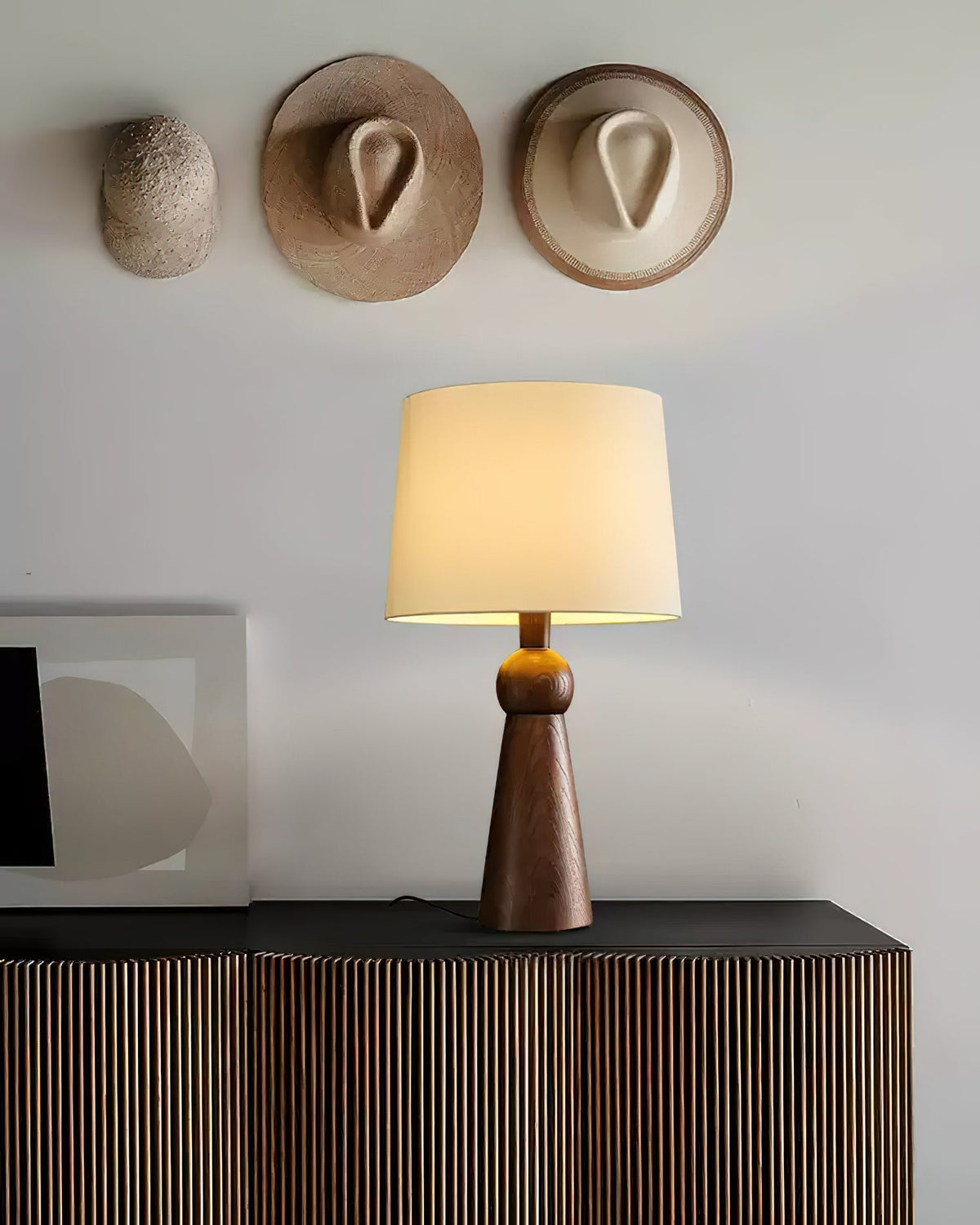 Lioria Wood Fabric Table Lamp