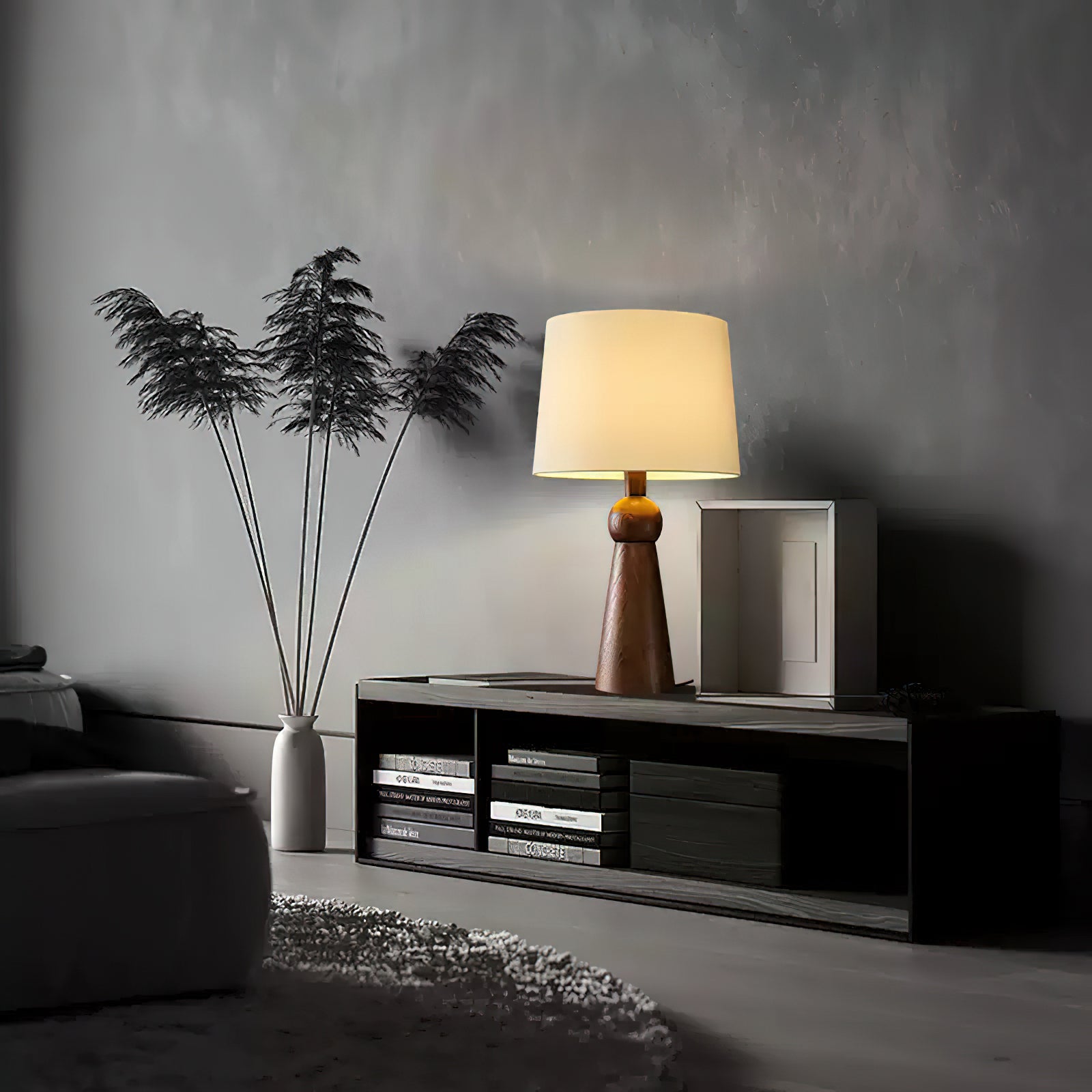Lioria Wood Fabric Table Lamp