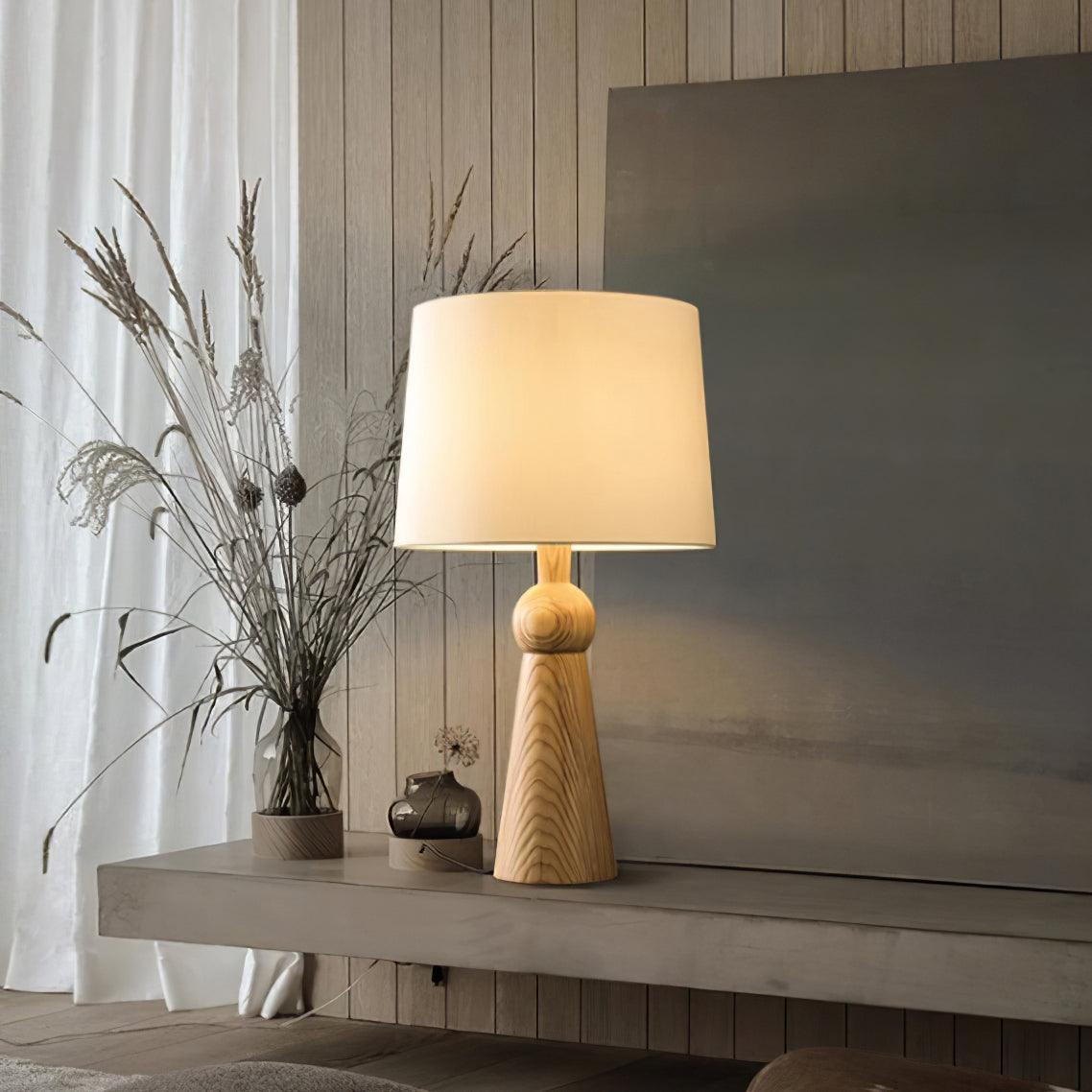 Lioria Wood Fabric Table Lamp