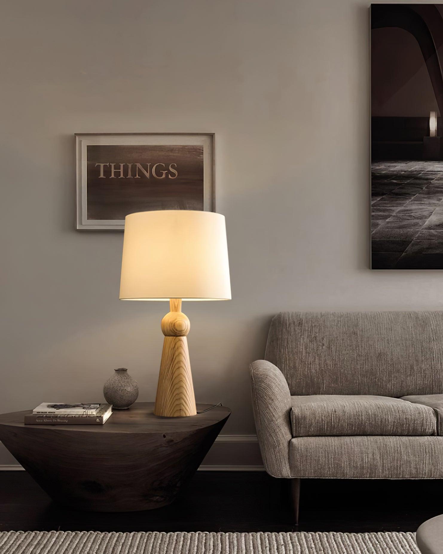 Lioria Wood Fabric Table Lamp