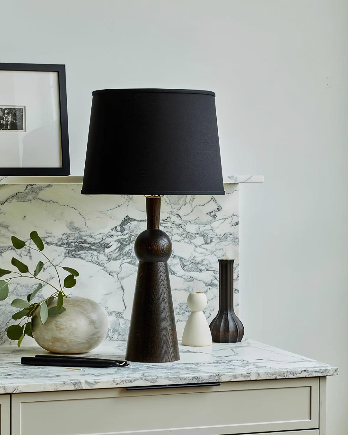 Lioria Wood Fabric Table Lamp