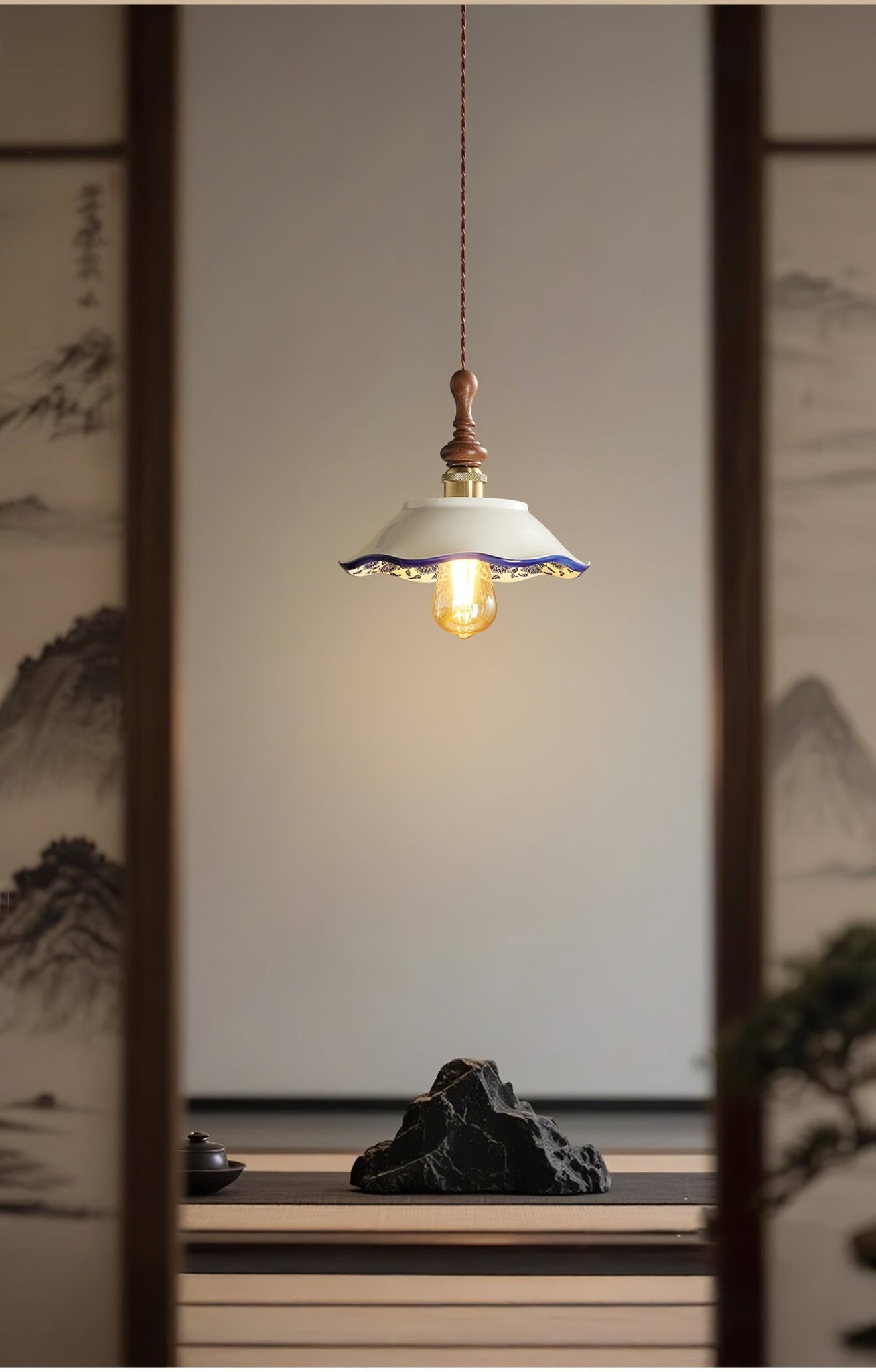 Ciraeor Delft Ceramic Pendant Light