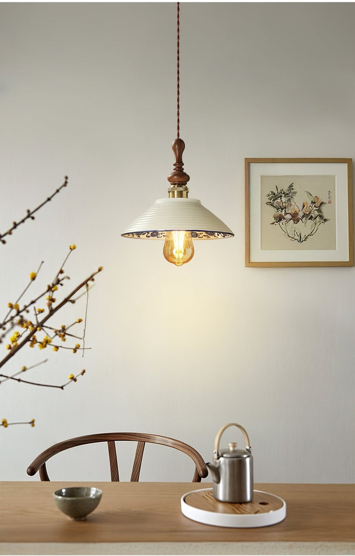 Ciraeor Delft Ceramic Pendant Light