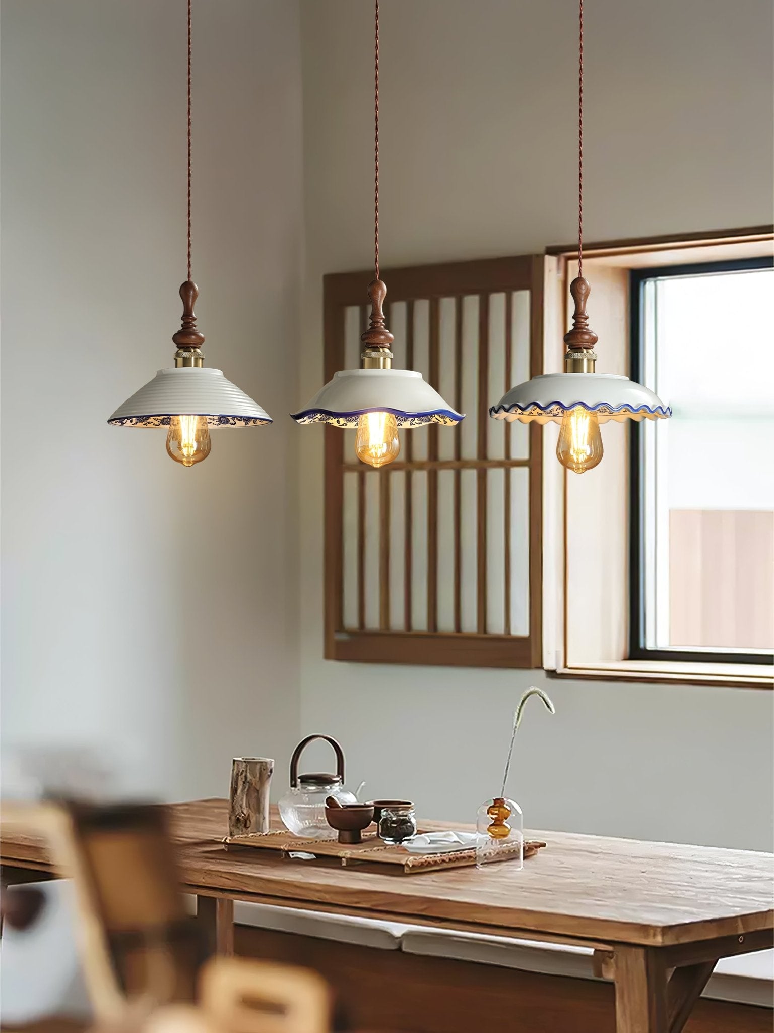 Ciraeor Delft Ceramic Pendant Light