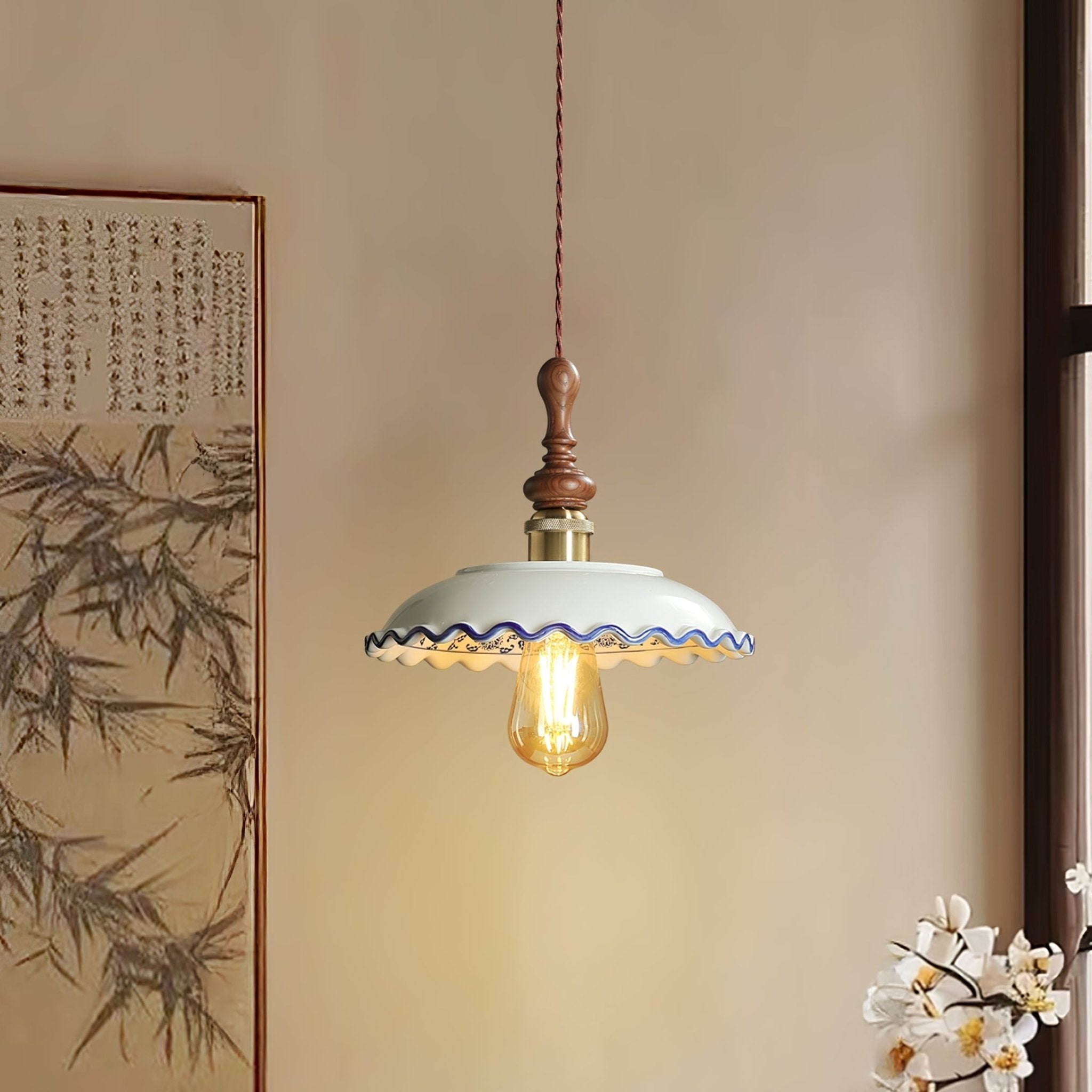 Ciraeor Delft Ceramic Pendant Light