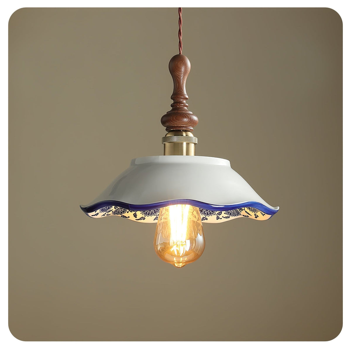 Ciraeor Delft Ceramic Pendant Light