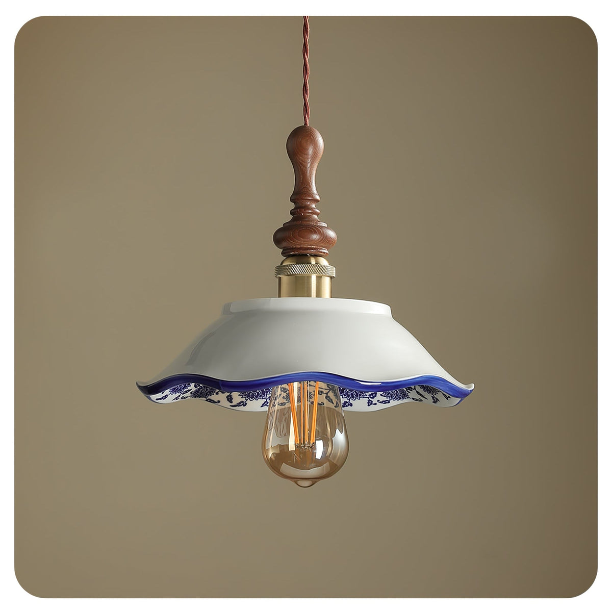 Ciraeor Delft Ceramic Pendant Light