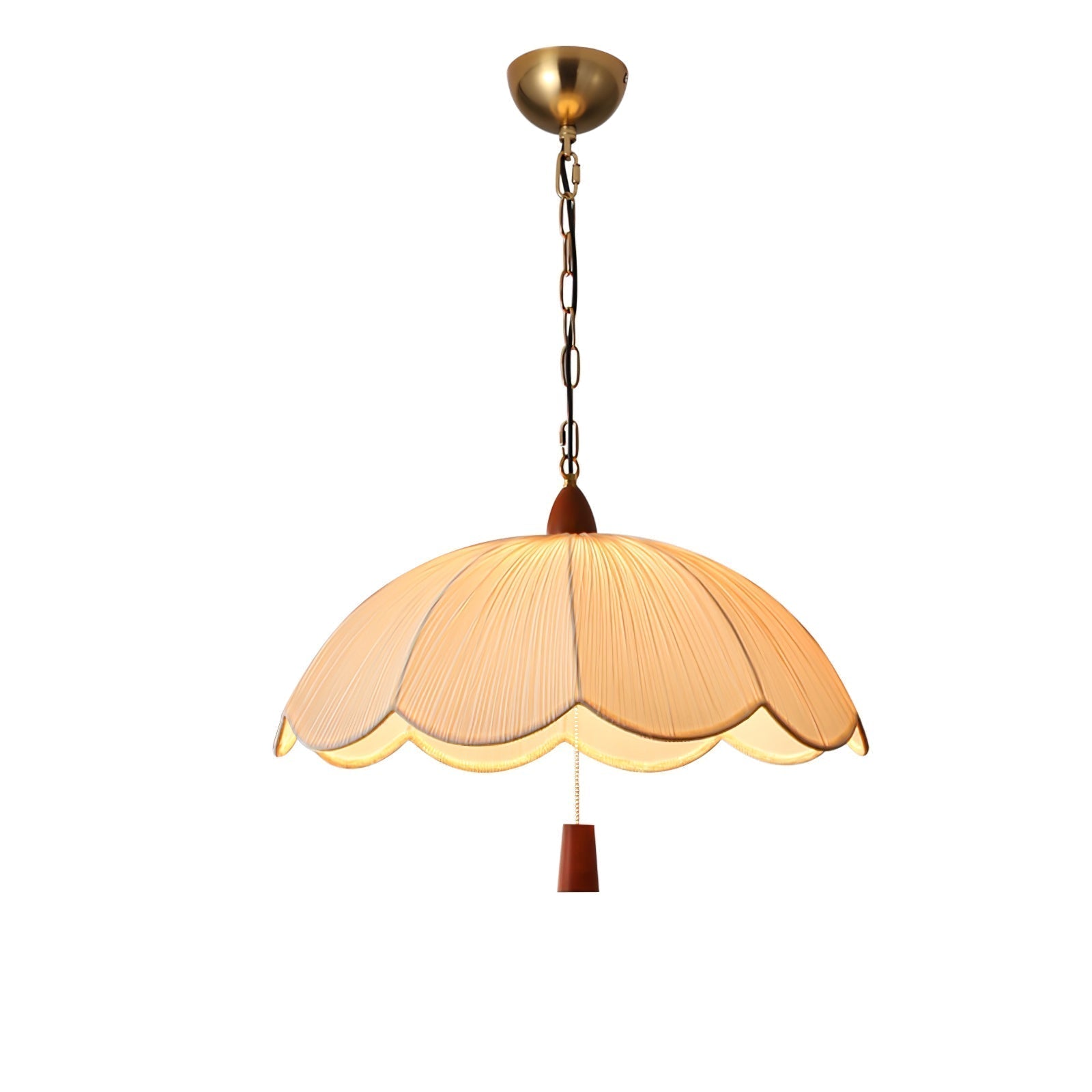 Vephael Art Nouveau Fabric Pendant Light