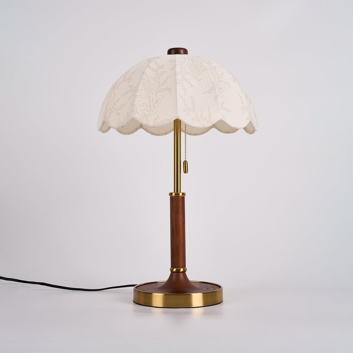 Axiain Wood Fabric Table Lamp