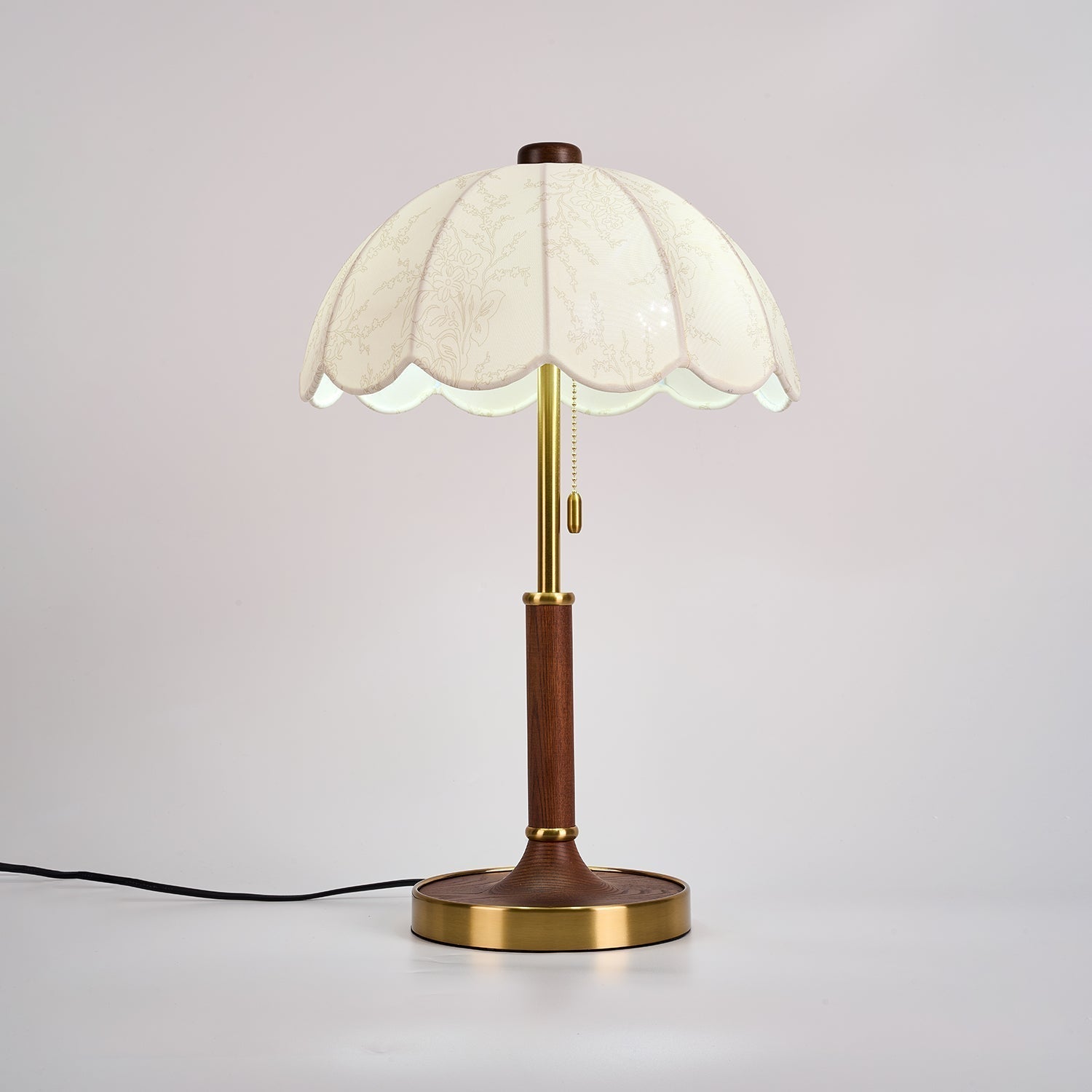 Axiain Wood Fabric Table Lamp