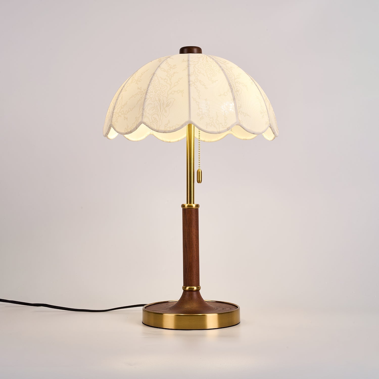 Axiain Wood Fabric Table Lamp