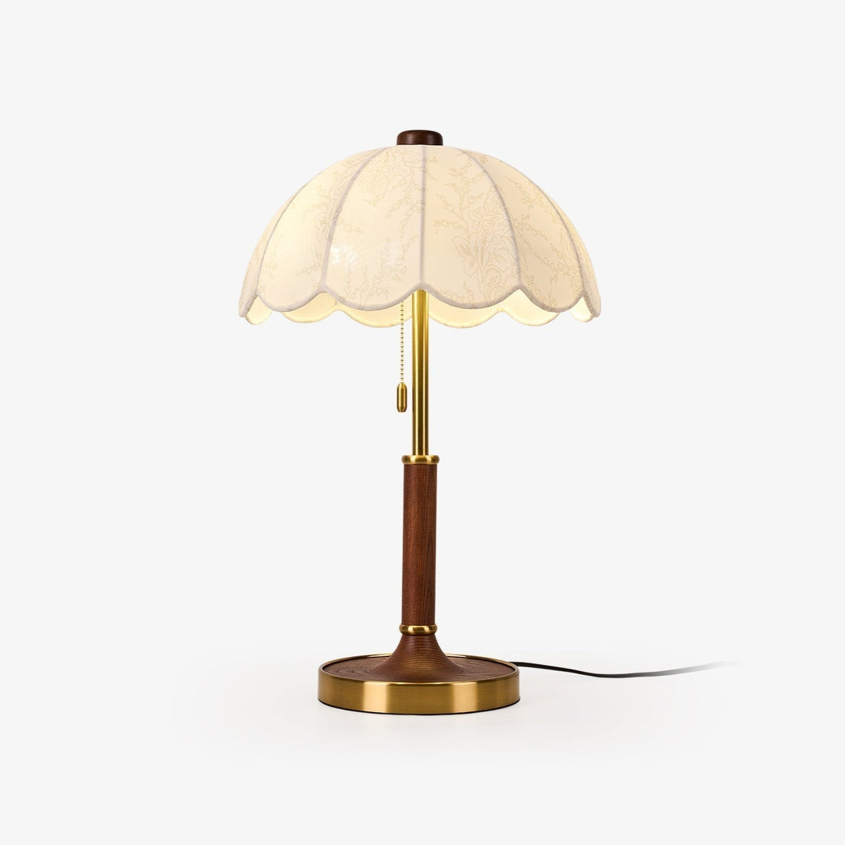 Axiain Wood Fabric Table Lamp