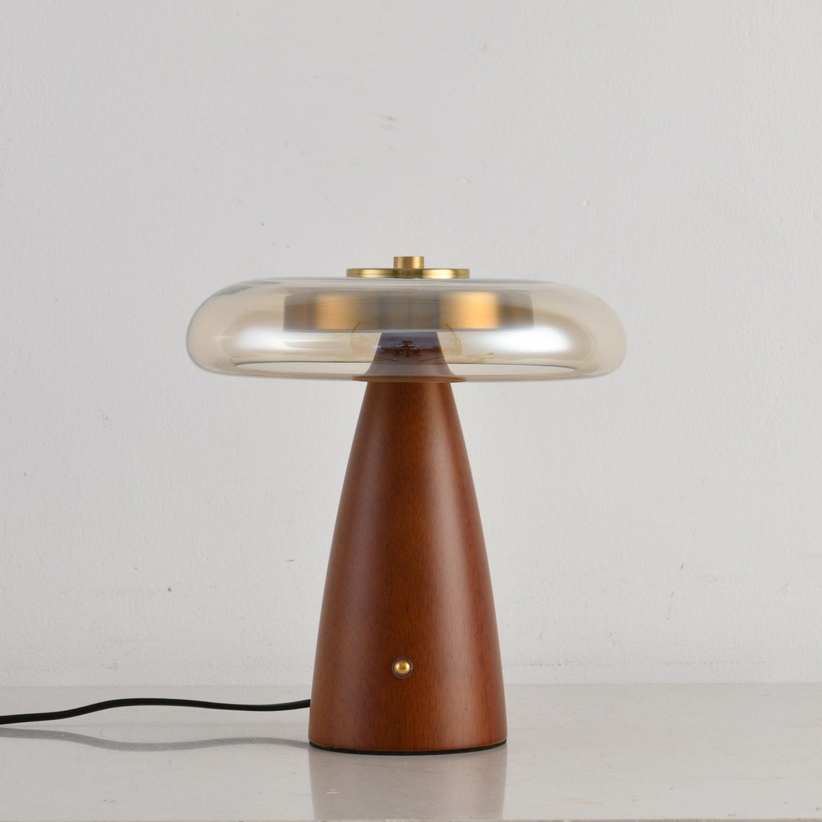 Mushroom Retro Glass Table Lamp