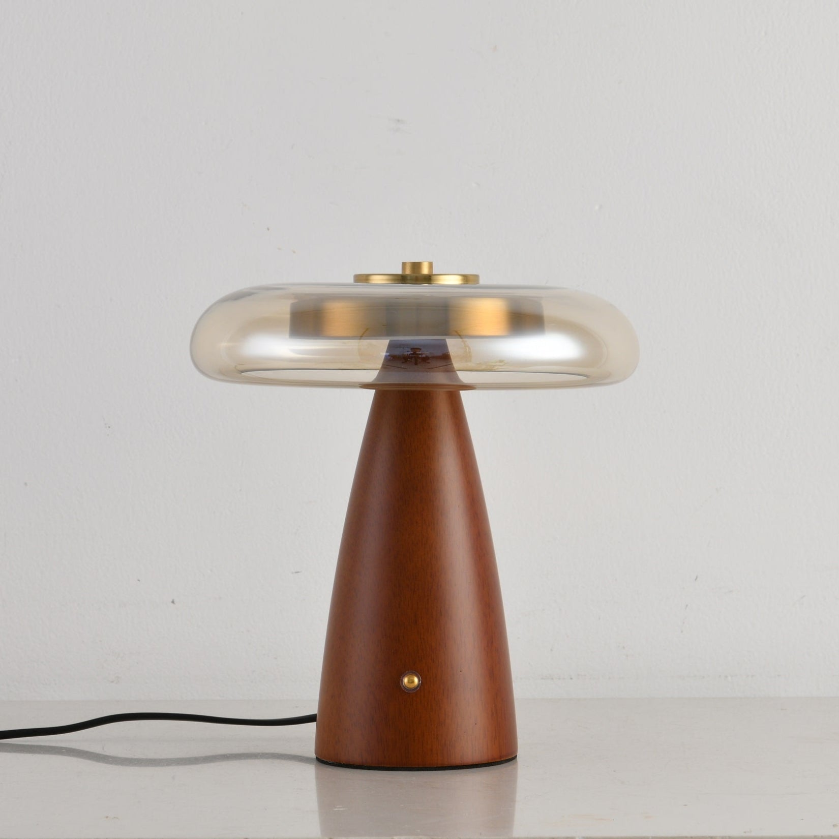 Mushroom Retro Glass Table Lamp