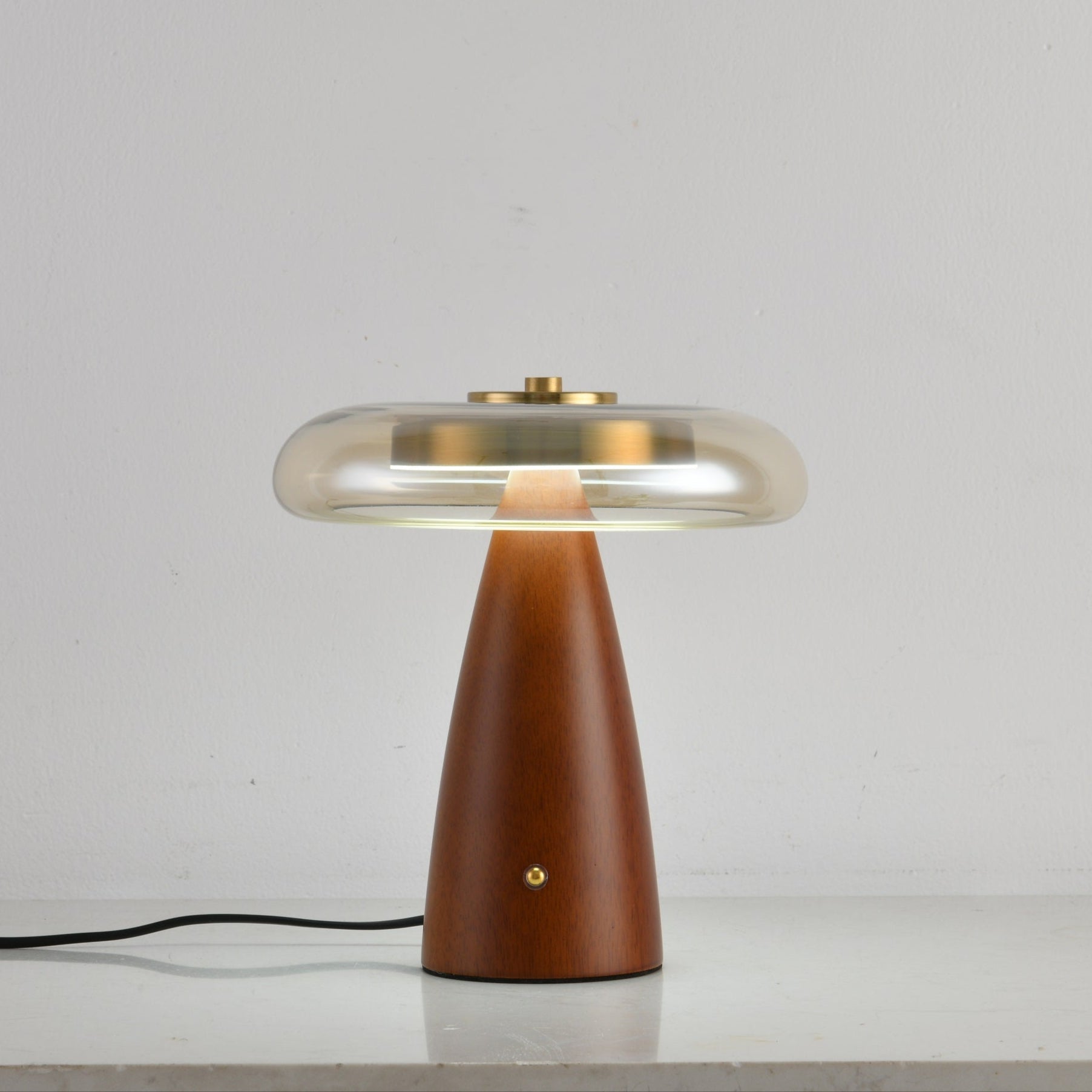 Mushroom Retro Glass Table Lamp